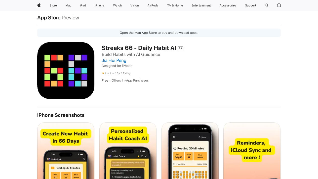 Streaks66 - Habit Tracker AI