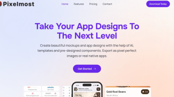 Pixelmost - App mockups with AI