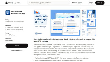 PasswordFree Authenticator App