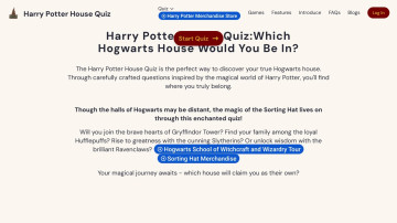 Harry Potter House Quiz