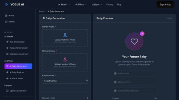 Vogue AI Baby Generator