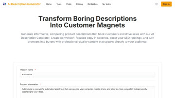 AI Description Generator
