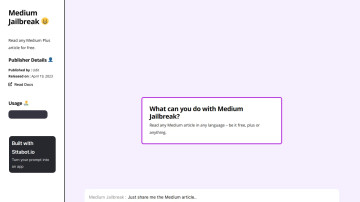 Medium Jailbreak