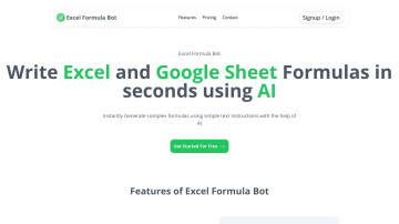 Excel Formula Bot