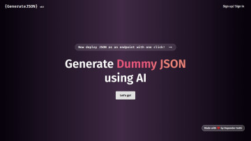 Generate JSON