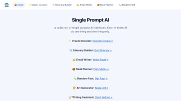 Single Prompt AI