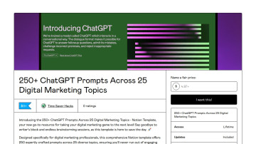 250+ Digital Marketing ChatGPT Prompts