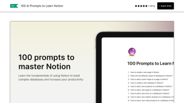 100 Prompts to Learn Notion