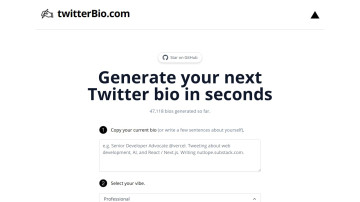 Twitter Bio Generator