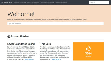 Glossary of AI