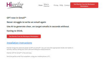 Hiwriter GPT for Gmail