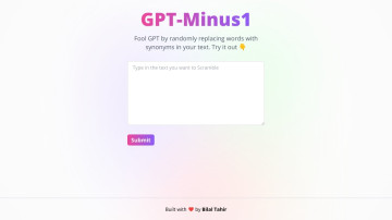 GPT-Minus1