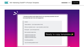 100+ Marketing GPT-4 Prompts Templates