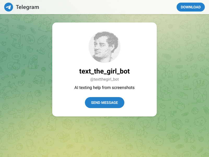 Text The Girl Telegram Bot