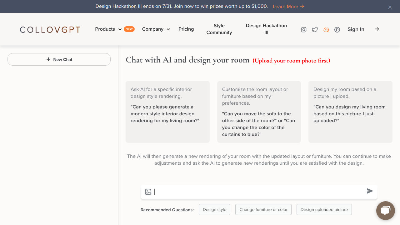 AI-Chat Interior Designer