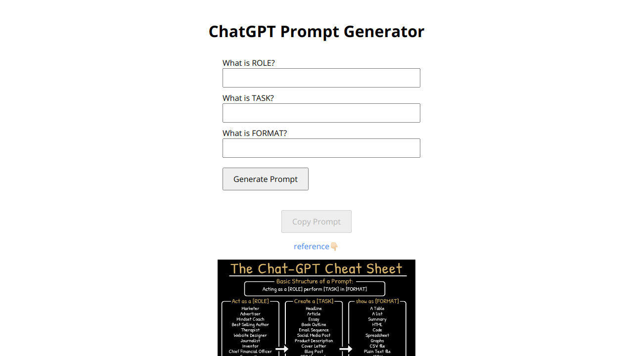 ChatGPT Prompt Generator