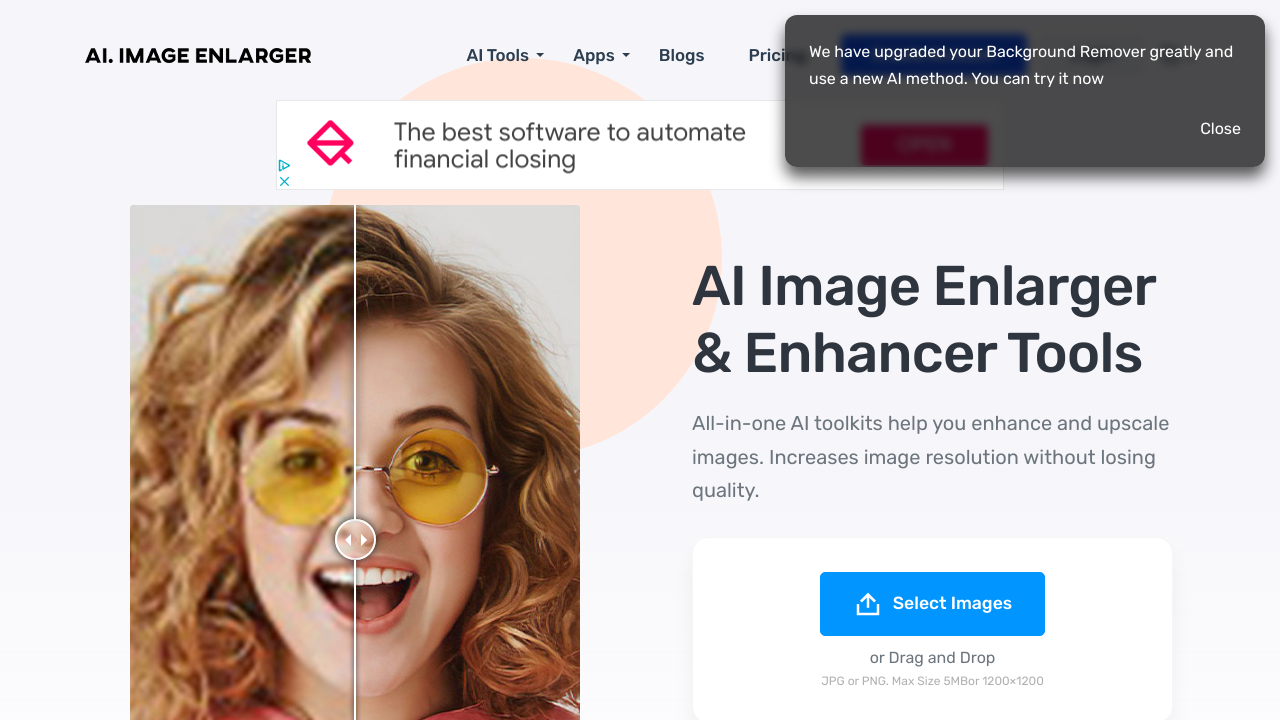 AI Image Enlarger