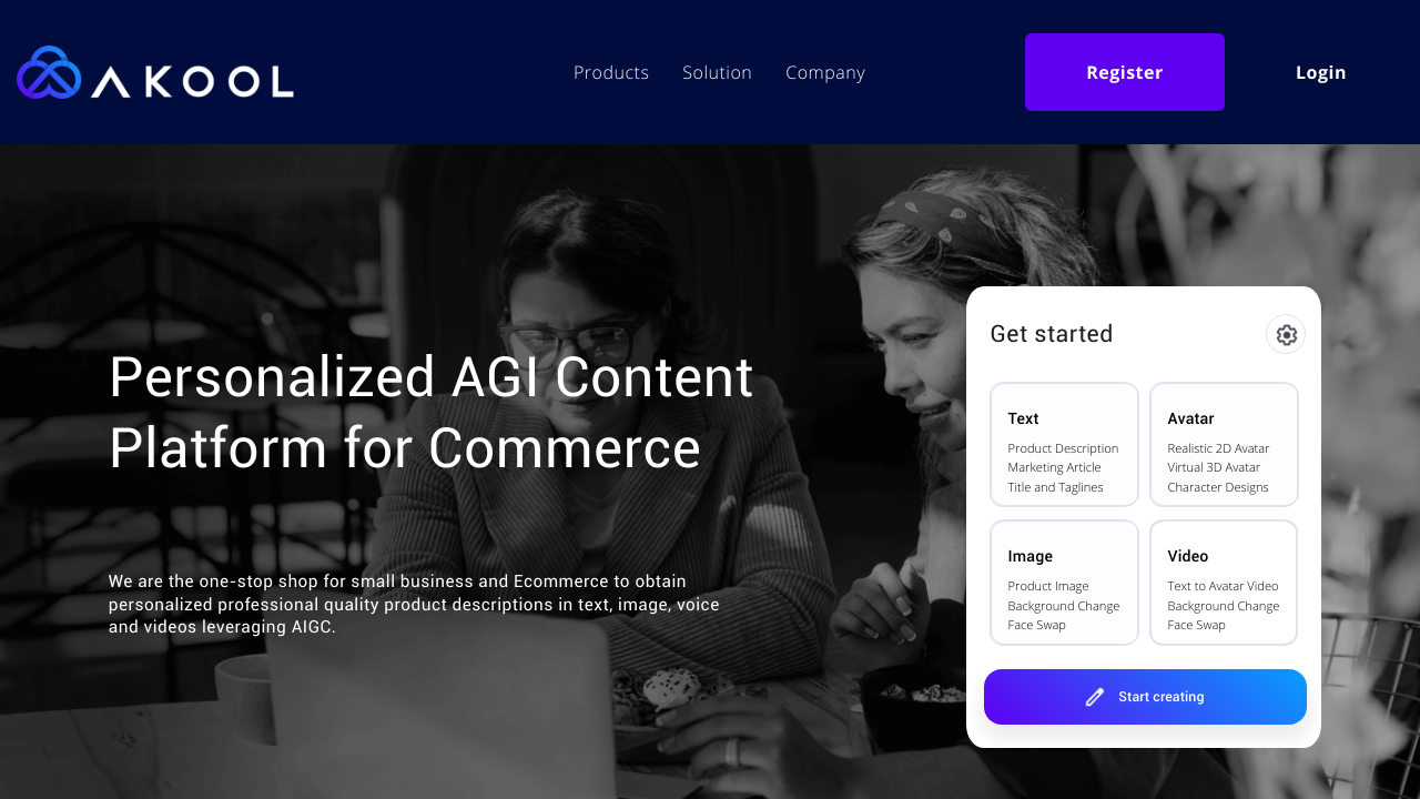 AI Commerce Content Platform by Akool