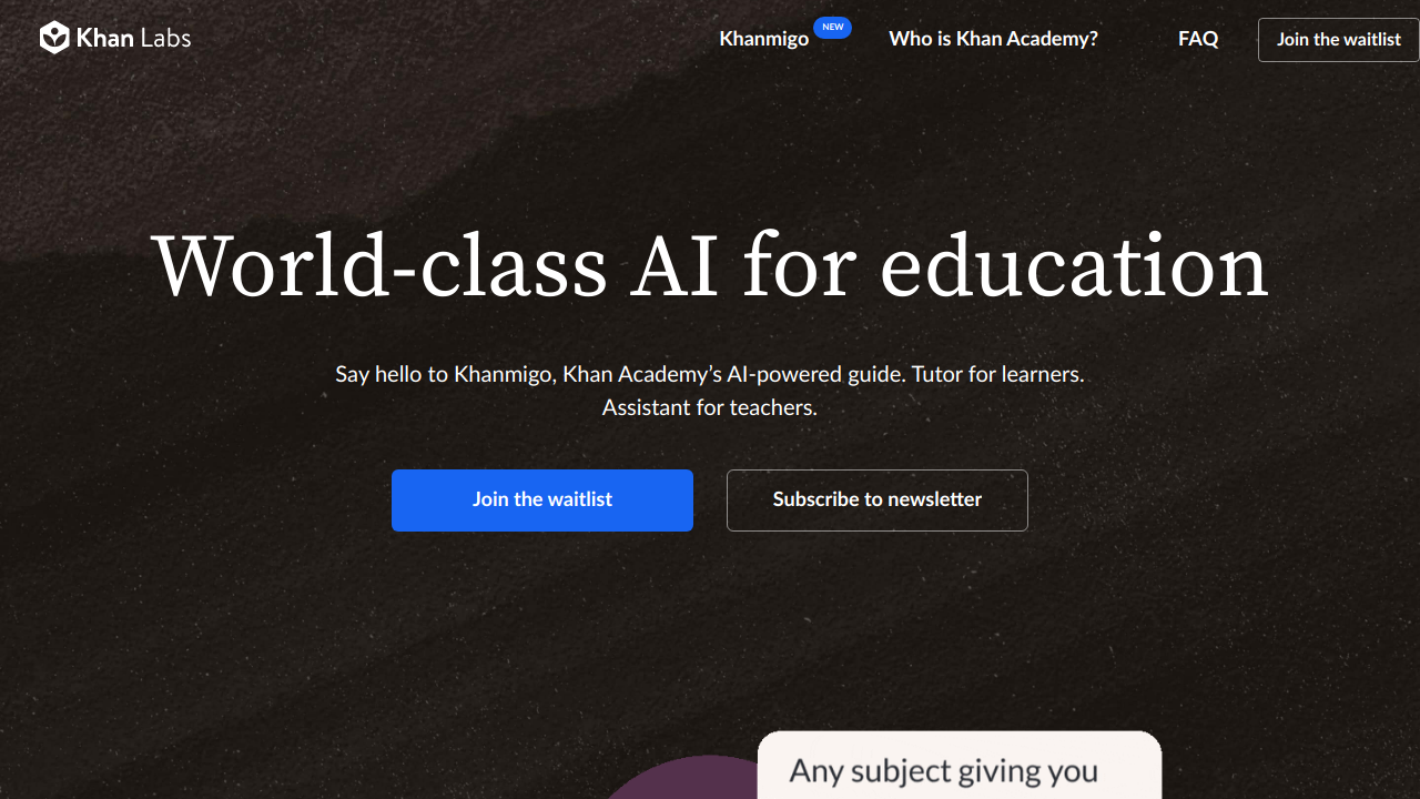 Khan Academy Khanmigo