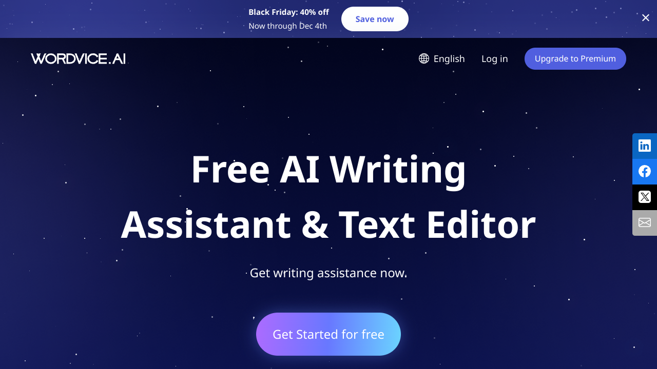 Wordvice AI Writing Assistant